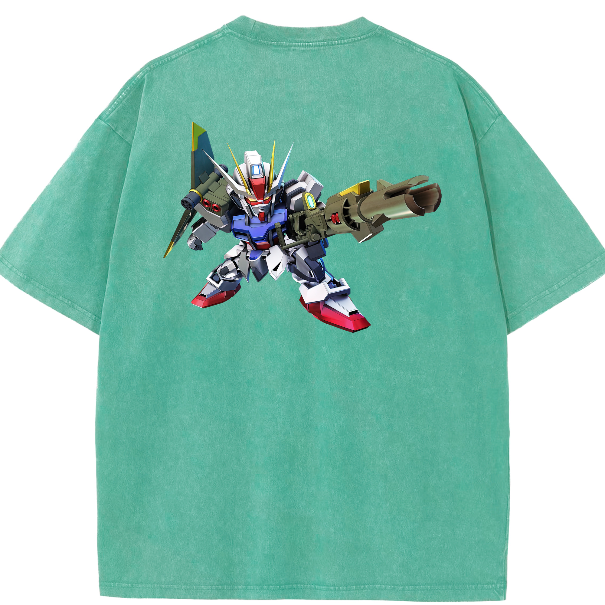 （画像用） 機動戦士ガンダム Mobile Suit Gundam 綿100% ヴィンテージ風 半袖Tシャツ（背面プリント）